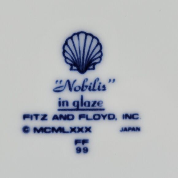 Fitz & Floyd Nobilis Shell 6.5" Bread  Plates Bundle of 4 Discontinued Excellent - Picture 6 of 8